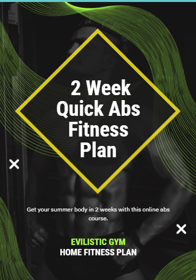 2 Week Abs Transformation Fitness Plan Evilistic Gym