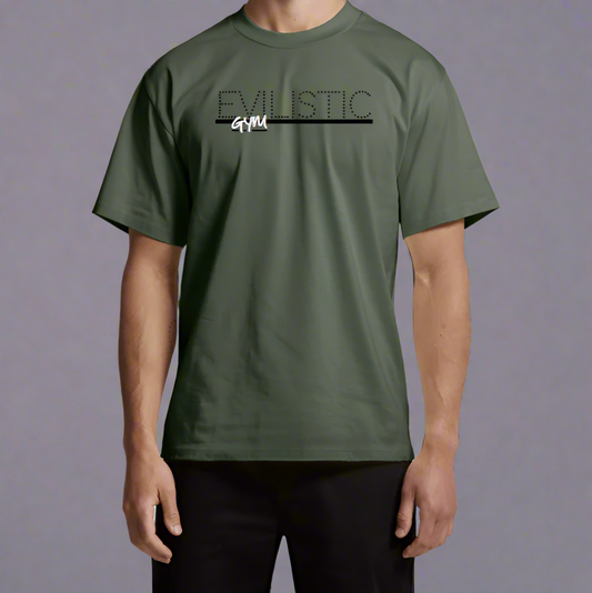 Men's Dark Green Active Performance Graphic Tee