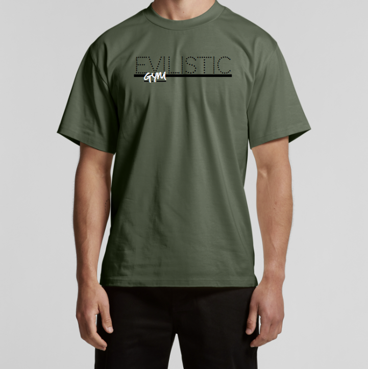 Men's Light Green Active Performance Graphic Tee