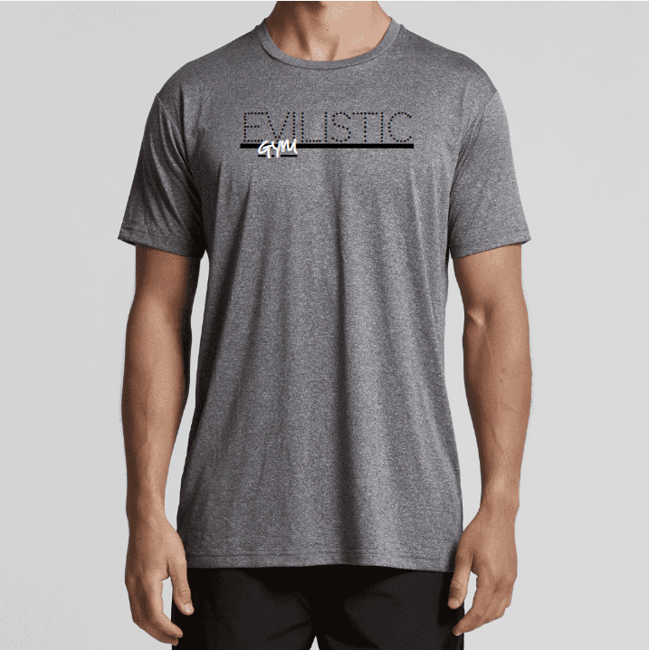 Men's Grey Active Performance Graphic Tee