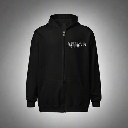 Men's Heavy Blend Black Broken Hoodie