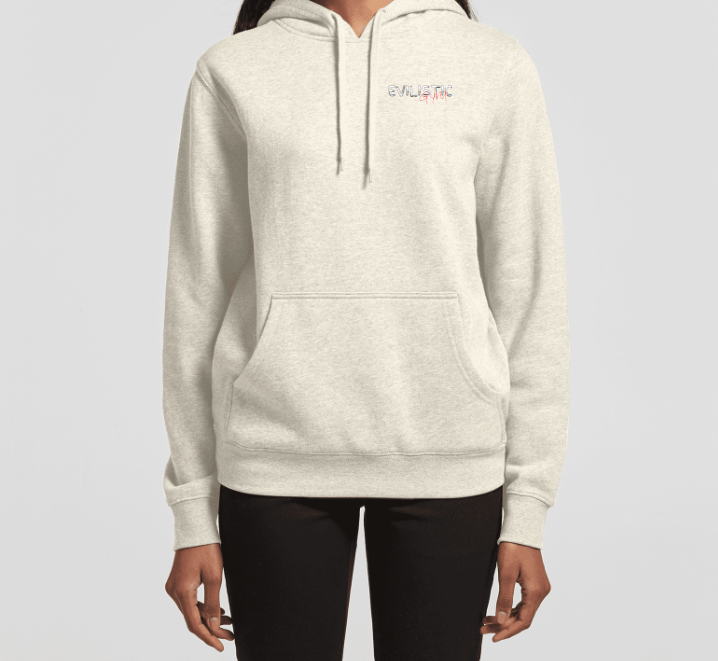 Women's Berry Red Stencil Hoodie