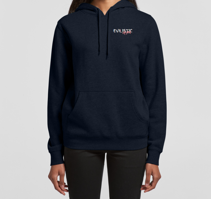 Women's Dark Blue Stencil Hoodie