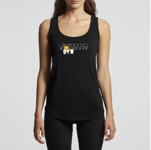 Women's Black Racerback Singlet