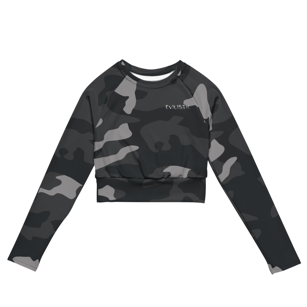 Women's Camo Long Sleeve Crop Fit Tee