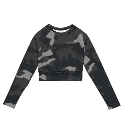 Women's Camo Long Sleeve Crop Fit Tee