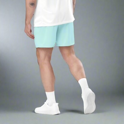 Men's White Graphic Running Shorts