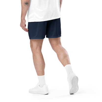 Men's Navy Graphic Running Shorts