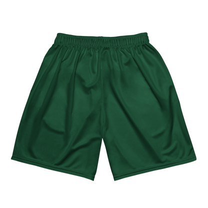 Men's Dark Green Mesh Gym Shorts