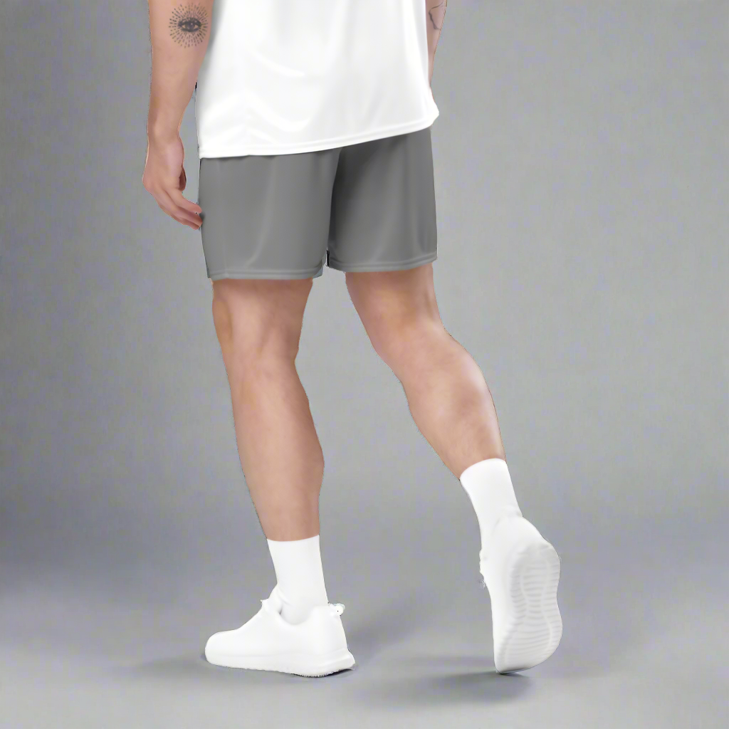 Men's Grey Mesh Gym Shorts