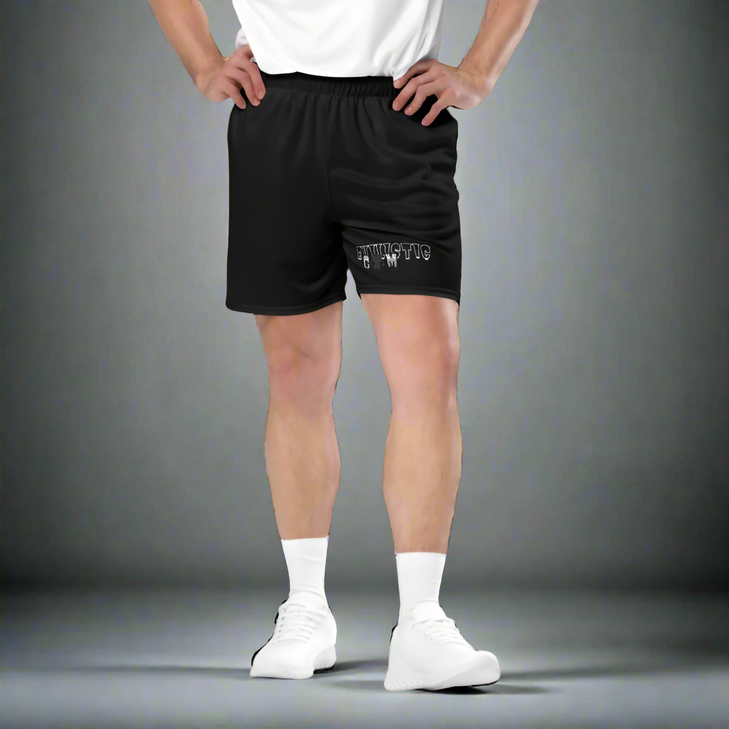 Men's White Graphic Running Shorts