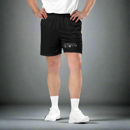 Men's Black Graphic Running Shorts