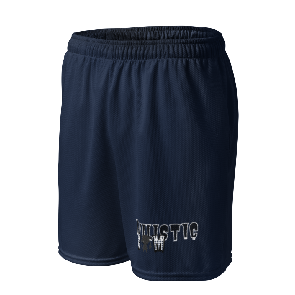 Men's Navy Graphic Running Shorts