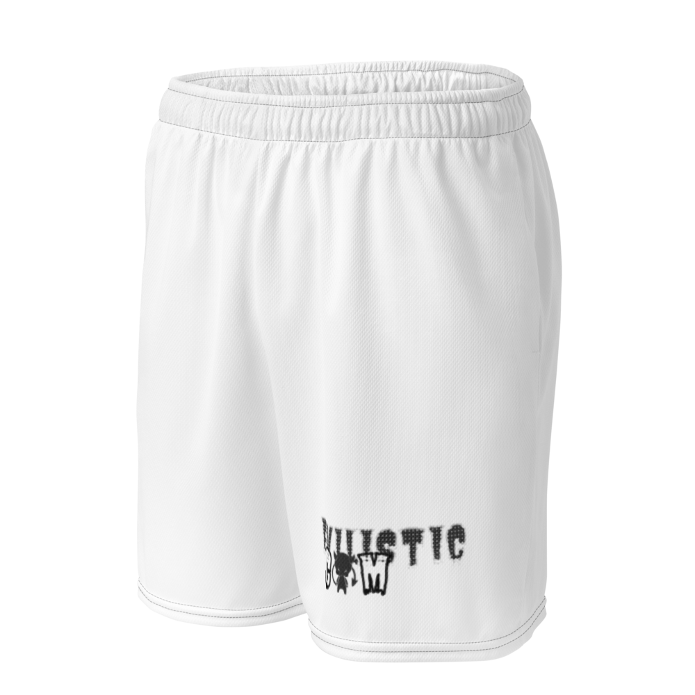 Men's White Graphic Running Shorts