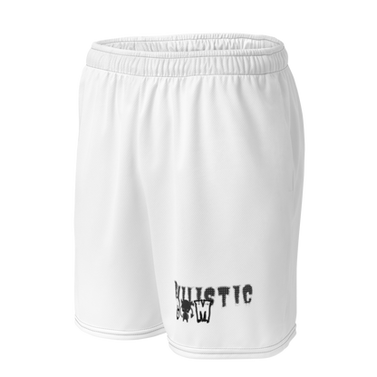 Men's White Graphic Running Shorts