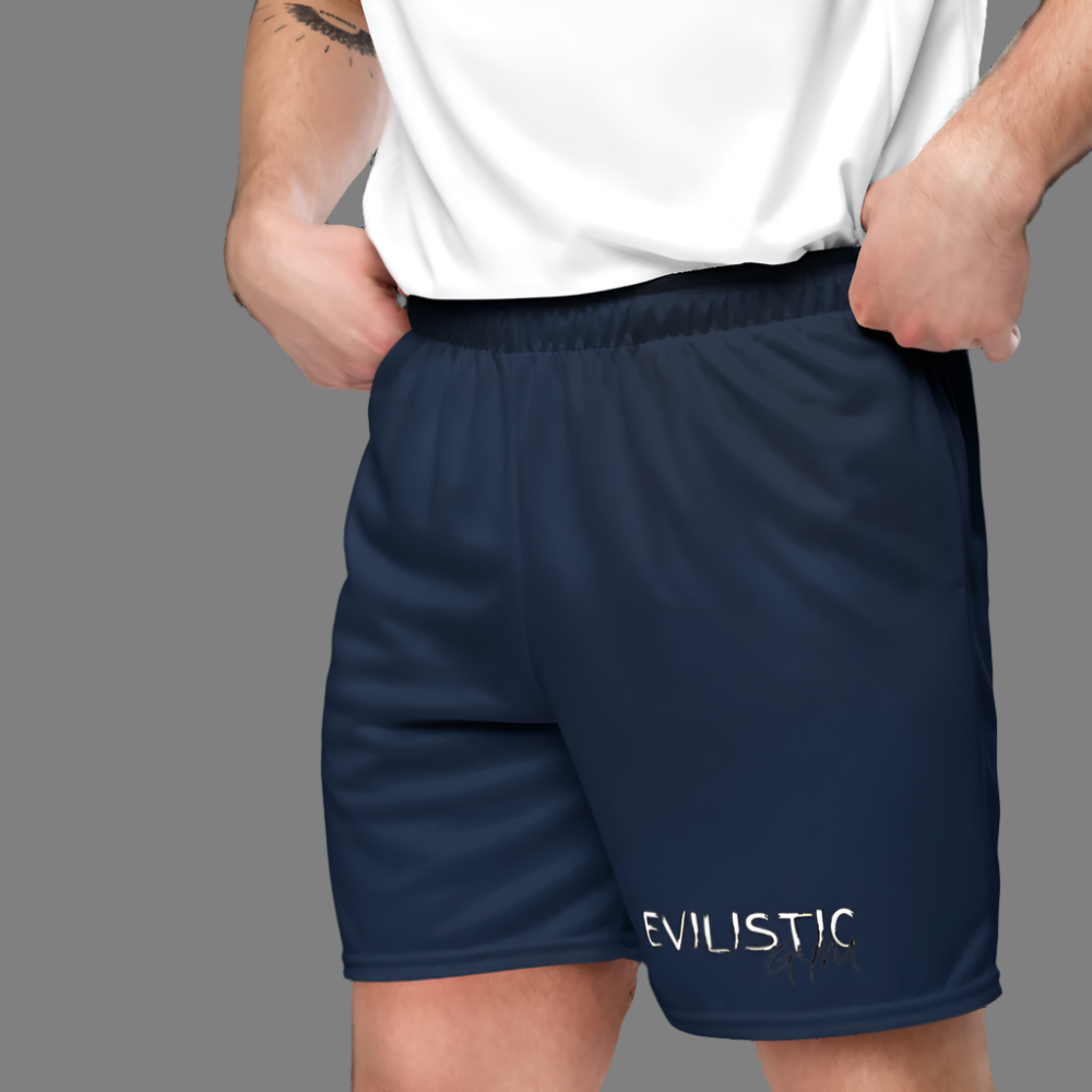 Men's Sea Blue Mesh Gym Shorts