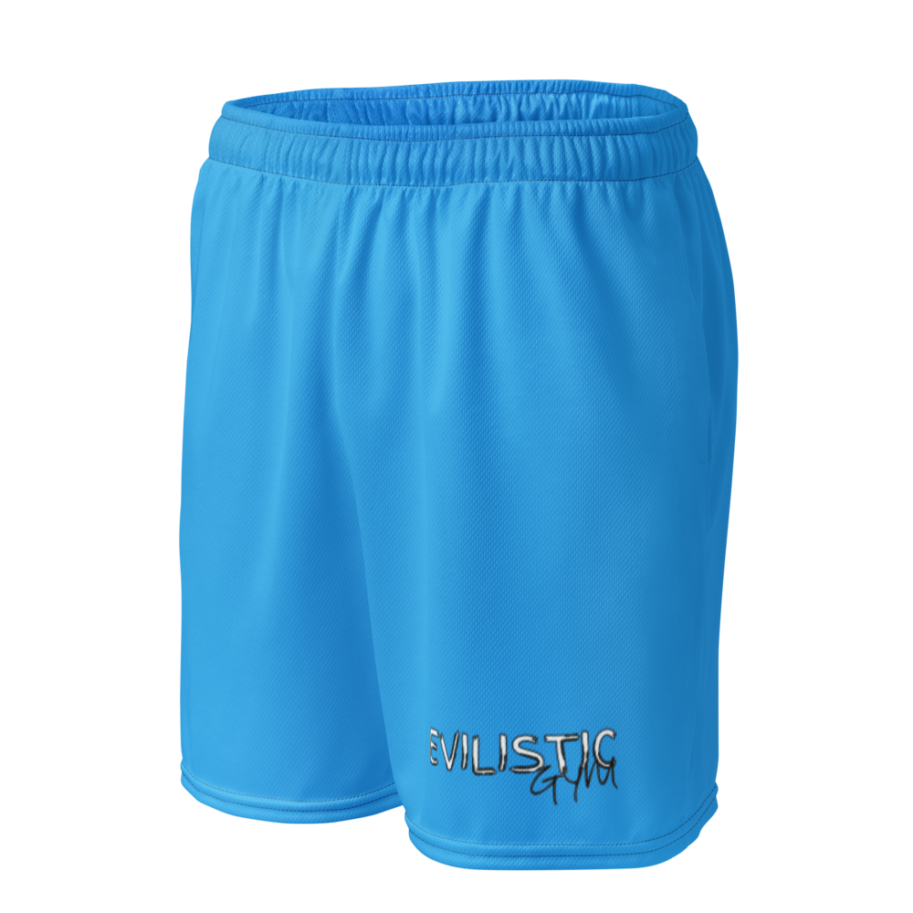 Men's Sea Blue Mesh Gym Shorts