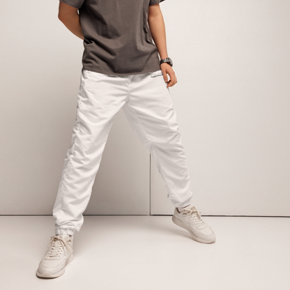 Men's White Performance Track Pants