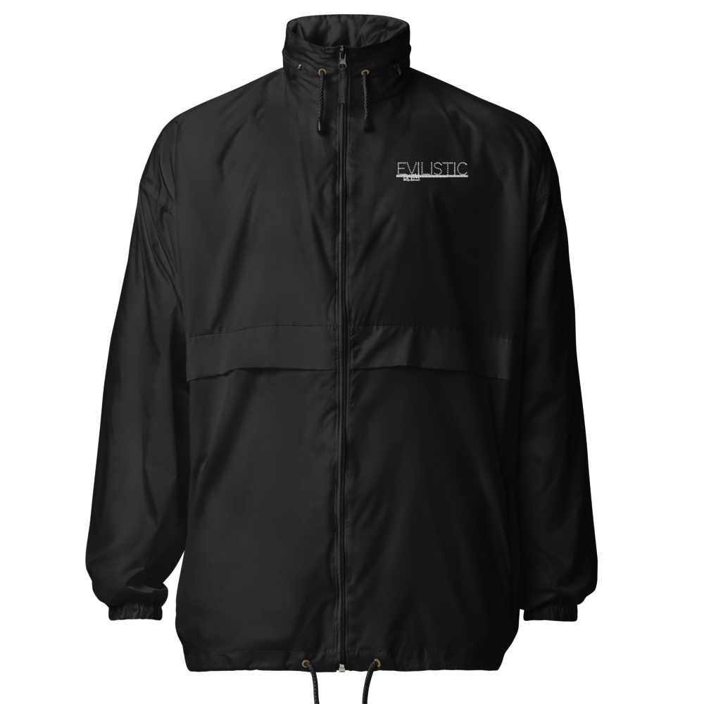 Men's Black Lightweight Windbreaker Jacket