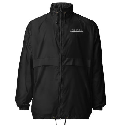 Men's Black Lightweight Windbreaker Jacket