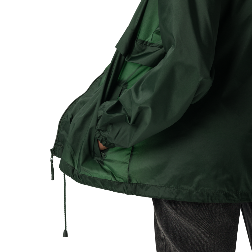 Men's Forest Green Lightweight Windbreaker Jacket