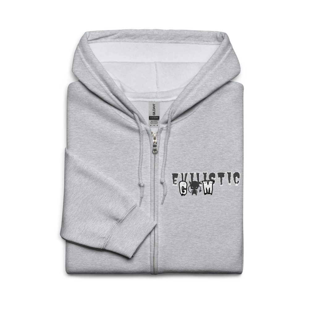 Men's Grey Broken Blend Zip Up Hoodie