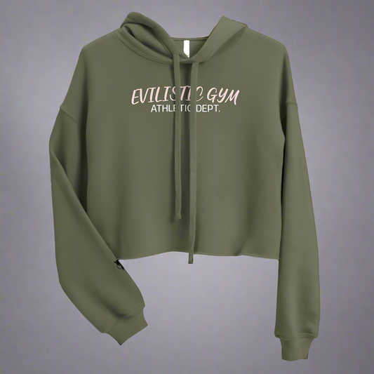 Women's Military Green Athletic Dept Crop Jumper