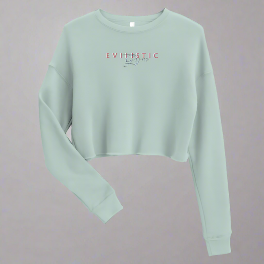 Women's Cropped Sweatshirt Blue